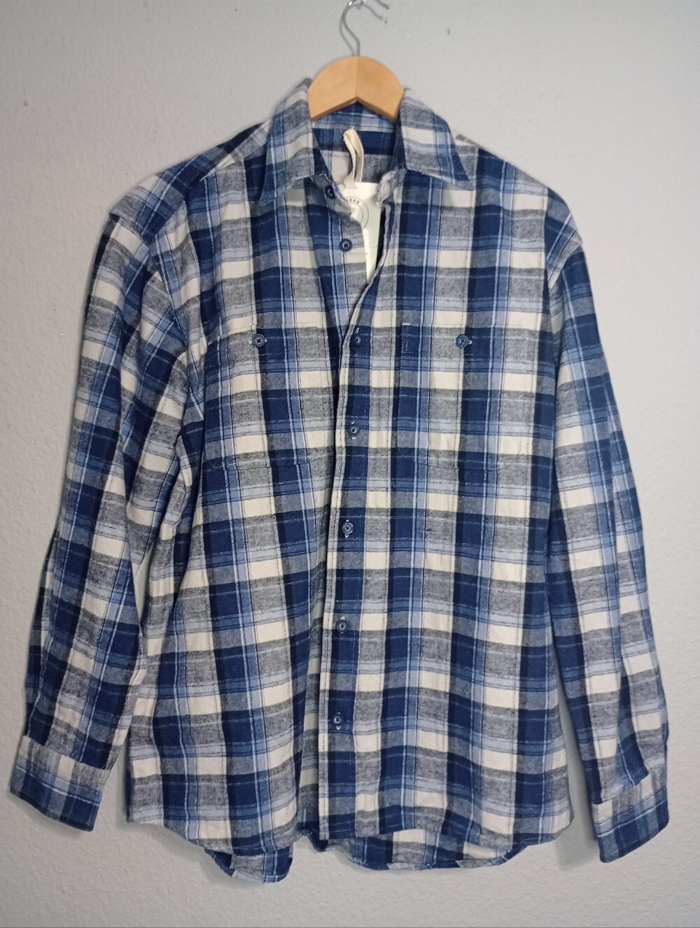 Urban Renewal Reworked Vintage Plaid Flannel Overshirt Transitional Cabincore